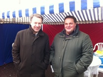 Kyrön Kevätmarkkinat. Ilkka Kanerva ja Teemu Vappula