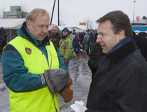 Harri Auranen ja Ilkka Kanerva. Kuvaaja Pertti Kangasniemi 