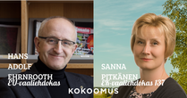 Yhteiskahvit EU-ehdokas Hans Adolf Ehrnrooth ja eduskuntavaaliehdokas Sanna Pitkänen.