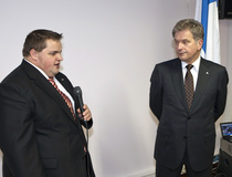 Yhdistyksen sihteeri, Teemu Vappula juontaa tilaisuutta
Kuvat: Pertti kangasniemi